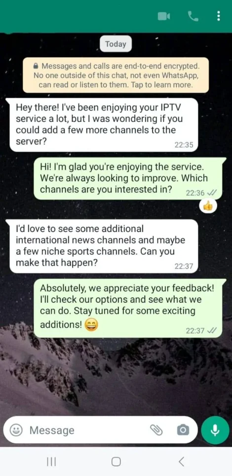 Customer WhatsApp conversation 4